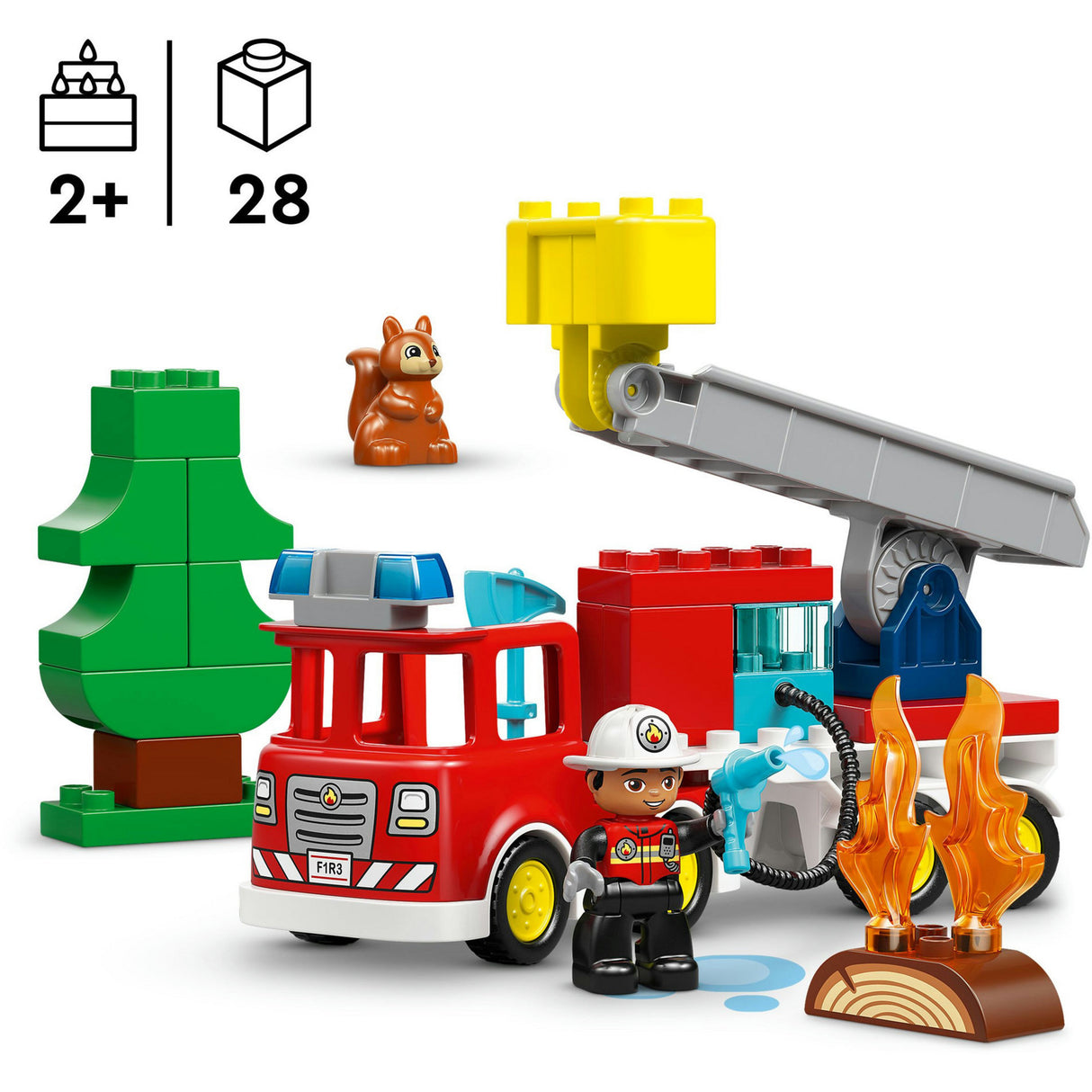 Lego Duplo 10473 hasičské auto s hadicou a hasičom