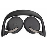 Jabra Evolve2 65 Flex Duo, MS On-Ear Headset (black, stereo, USB-C, Link380c, Microsoft Teams)