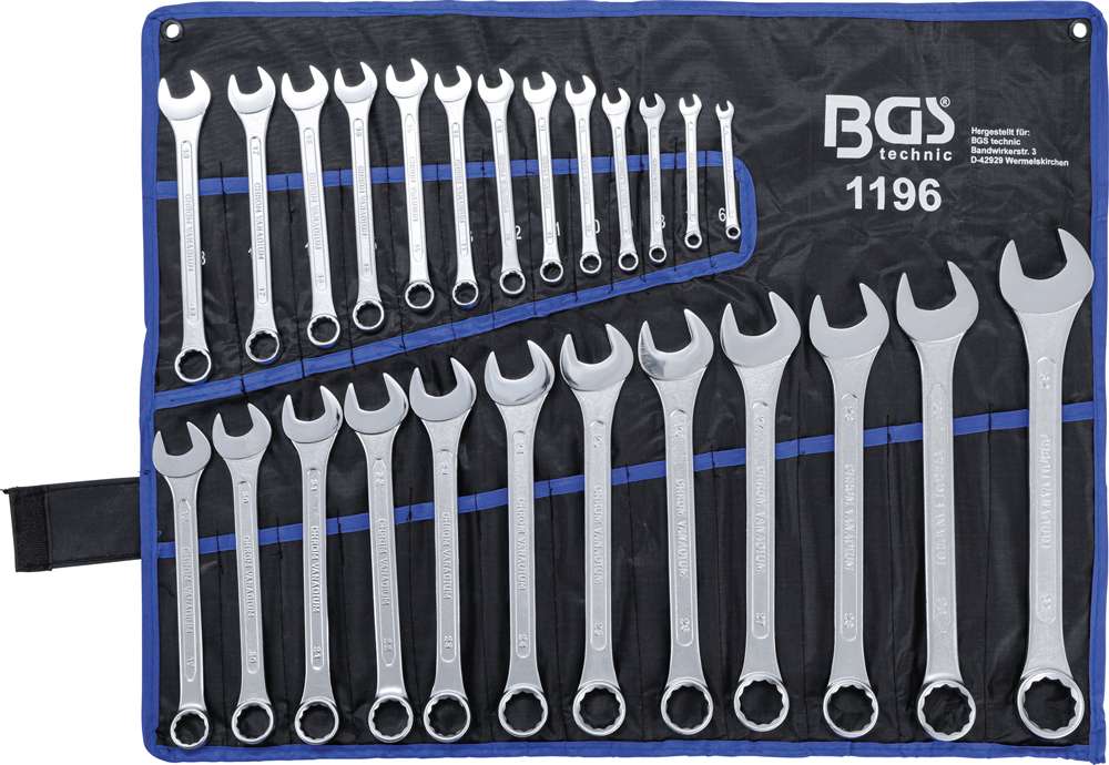 Bgs technic combination spanner set 25 pieces