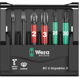 Wera bit-check 6 impaktor 2 bit set (black, 6-piece)