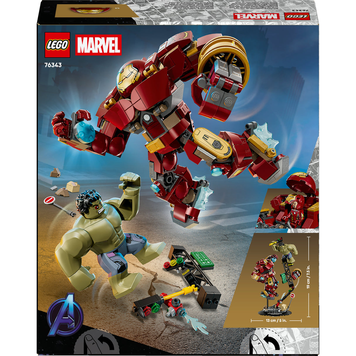 Lego superhelte 76343 marvel ultimative kamp: hulkbuster vs. hulk