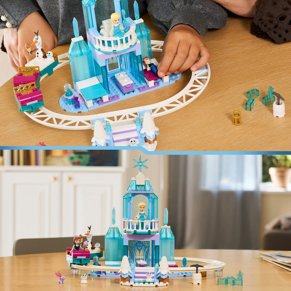 Lego Disney Princess 43281 Elsas Eisschloss und Schneefahrt