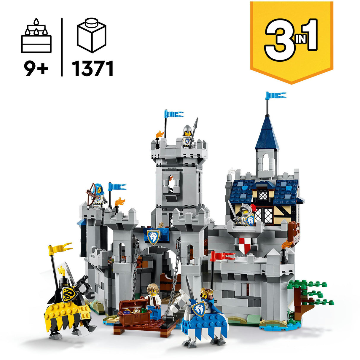 Lego creator 31168 middelalderborg med riddere til hest