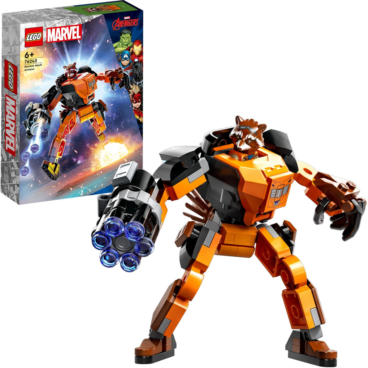 Lego marvel - stavebnice raketového brnění (76243)