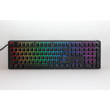 Ducky One 3 Classic, keyboard (black white, US layout, Cherry MX Red, RGB LED, double-shot PBT, hot-swappable, Quack Mechanics)