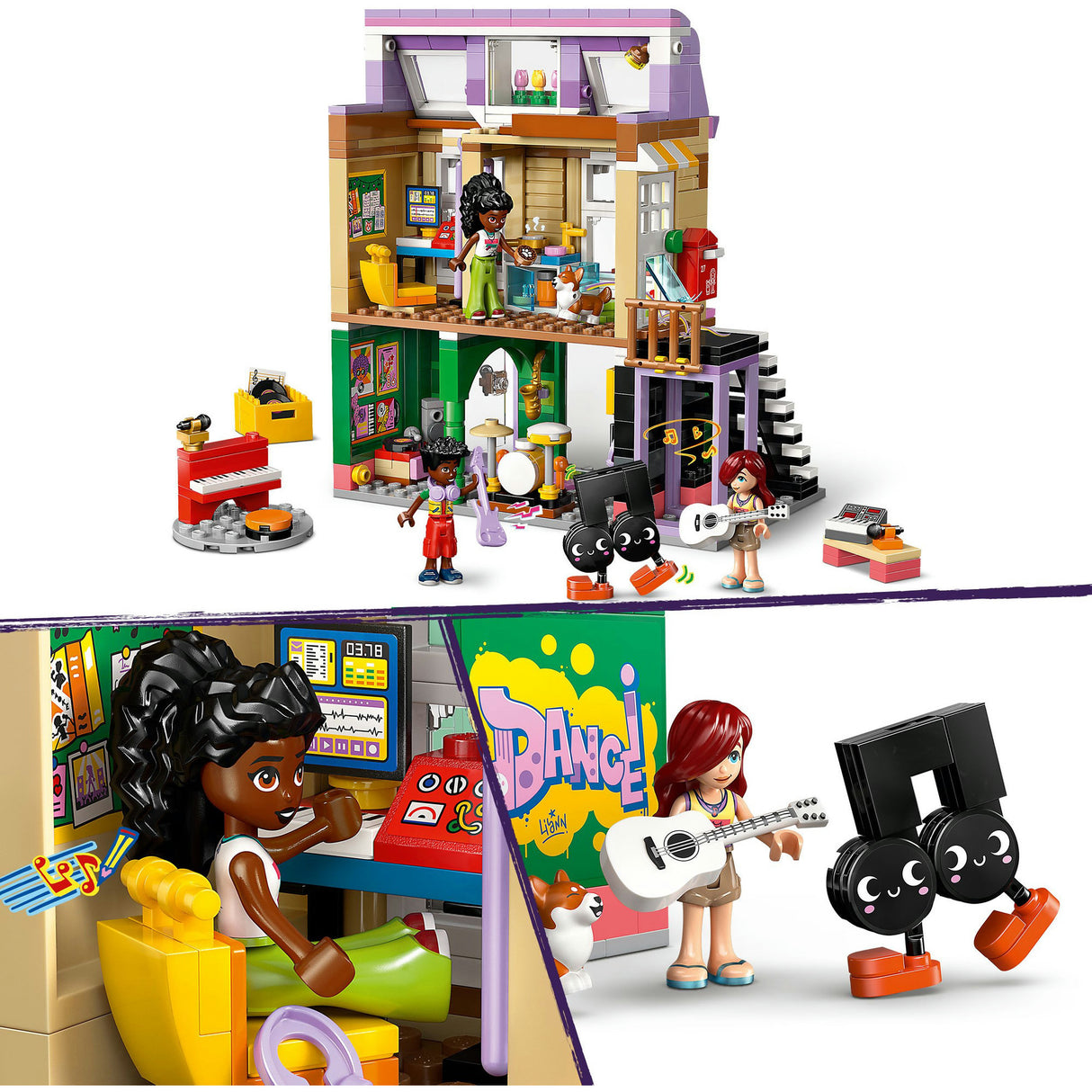 Lego friends 42653 loja de música e apartamento