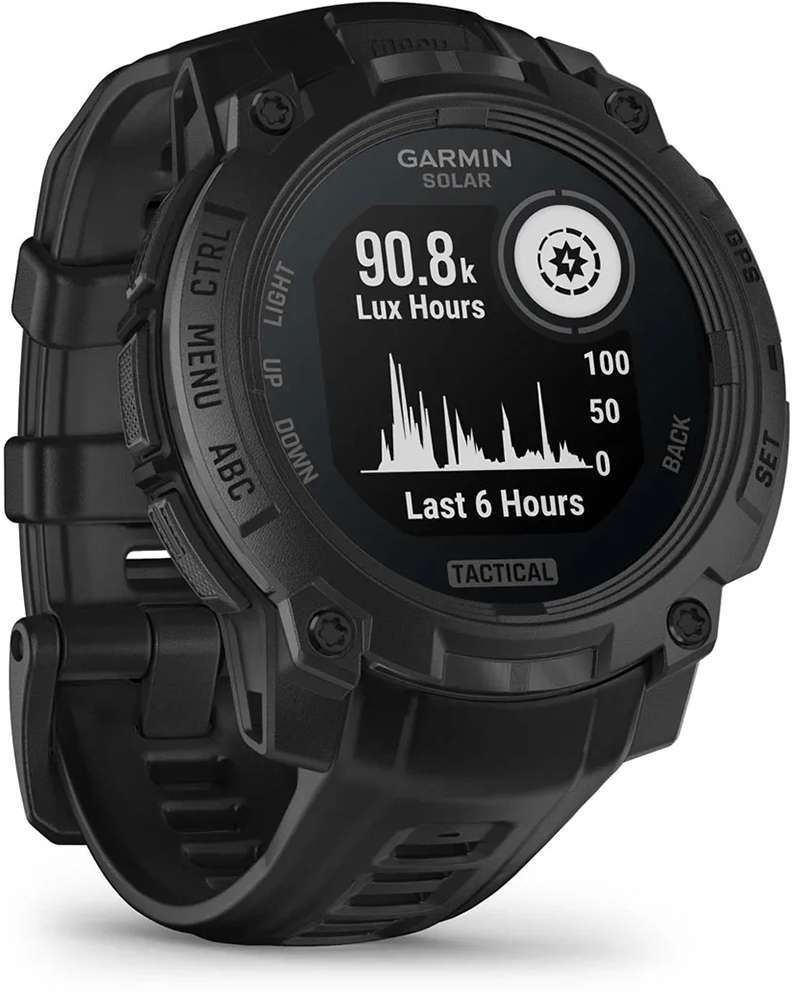 Garmin instinct® 3 solar 45mm tactical edition - gps multisport smartwatch
