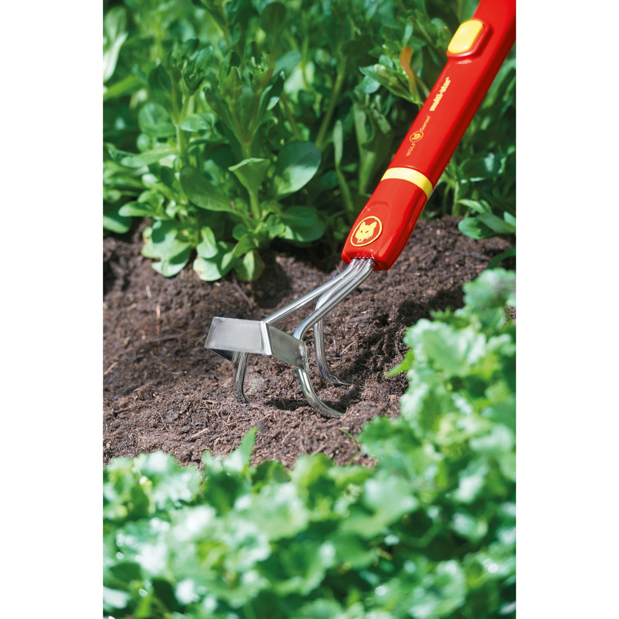 Wolf-Garten Wolf Weeding Cultivator LB-M Hand Cultivator (Red Yellow)