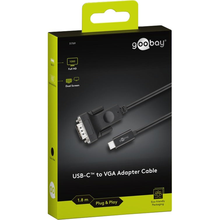 Goobay kábel adaptéra USB-C na VGA