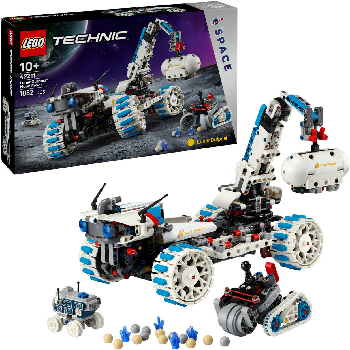 Lego technic 42211 vesoljsko vozilo lunarna postojanka moon rover