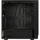 Aerocool rift midi tower behuizing (zwart | 3x usb-a | rgb | window)
