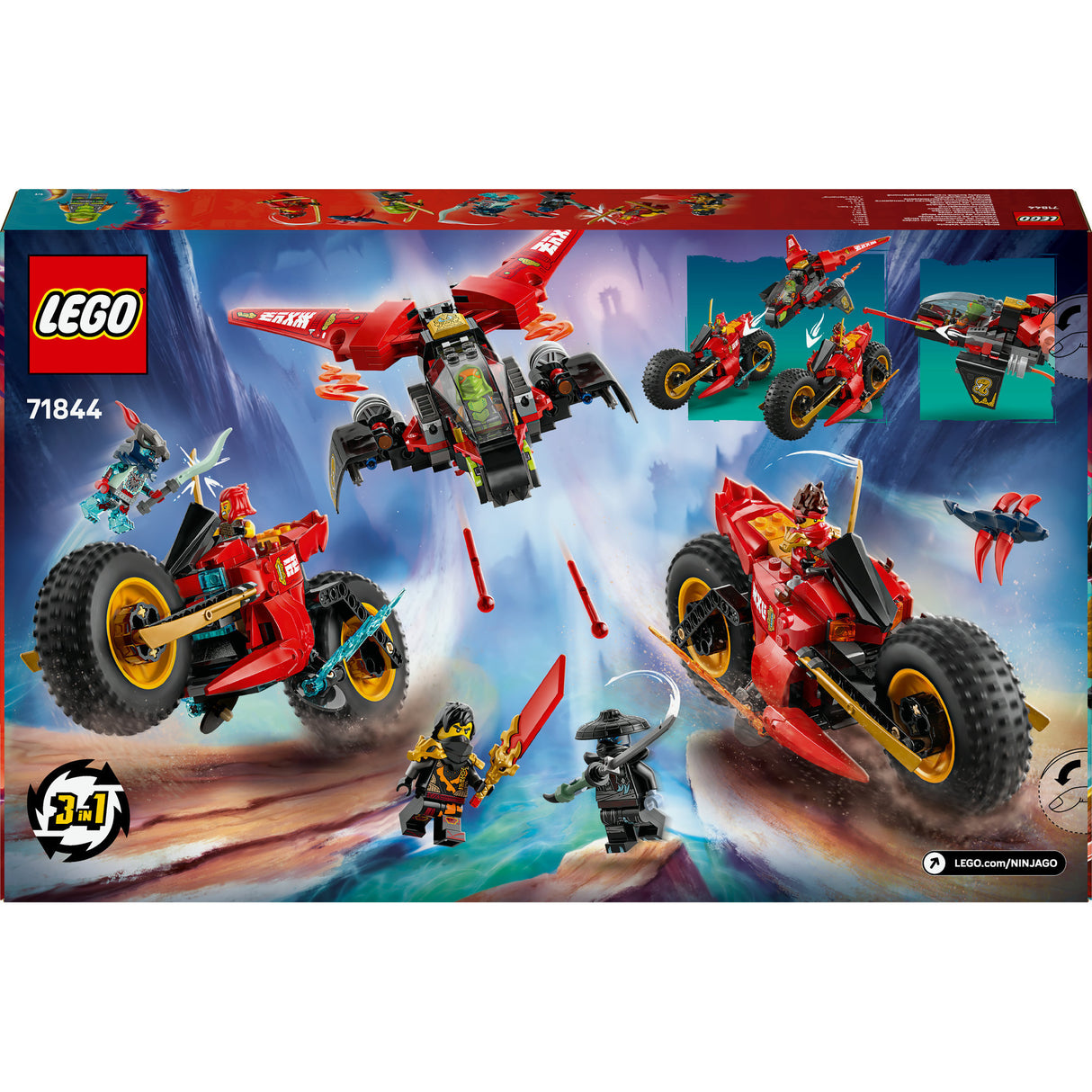 Lego 71844 ninjago ninja taisteluajoneuvo