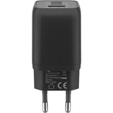 Goobay USB-C Fast Charger Nano (65 W) a USB-C Textilní kabel