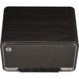 Edifier d32 draadloze tafelluidspreker (donkerbruin zilver, bluetooth, wi-fi (apple airplay), usb-c, aux)
