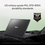 Asus chromebook cr11 cr1104cta-ns0067 11.6 laptop (grijs | n150 | intel graphics | 4 gb | 32 gb emmc | touch)
