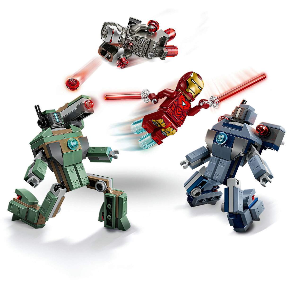 Lego superhjältar marvel 76320 iron man and war machine vs hammardrönare