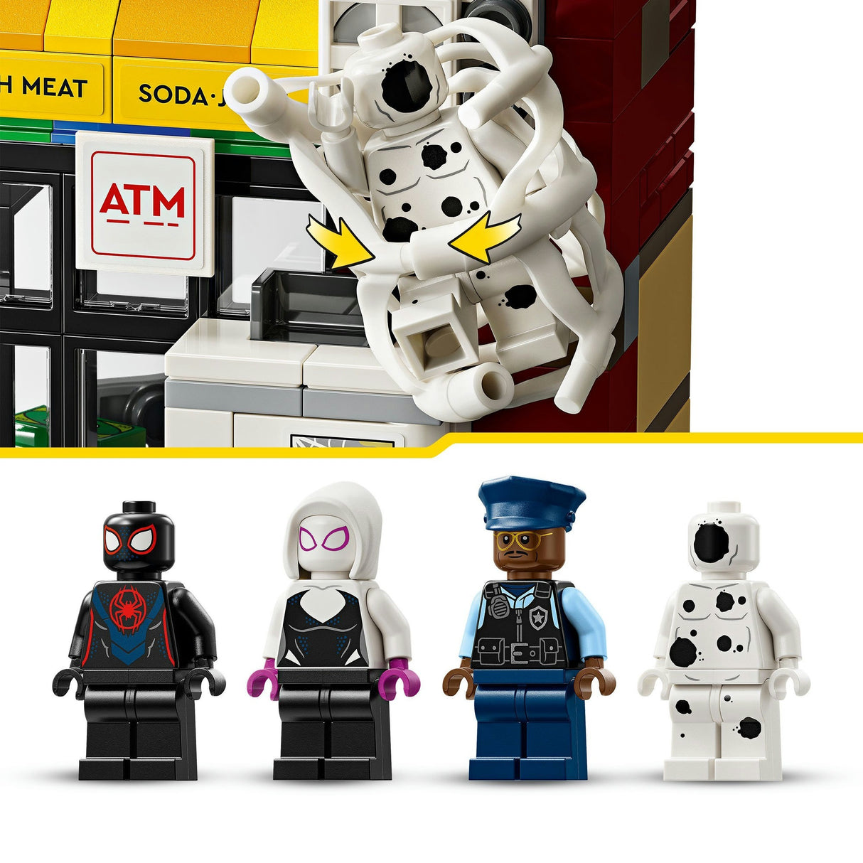 Lego super-heróis 76311 verso-aranha: milhas morales vs.