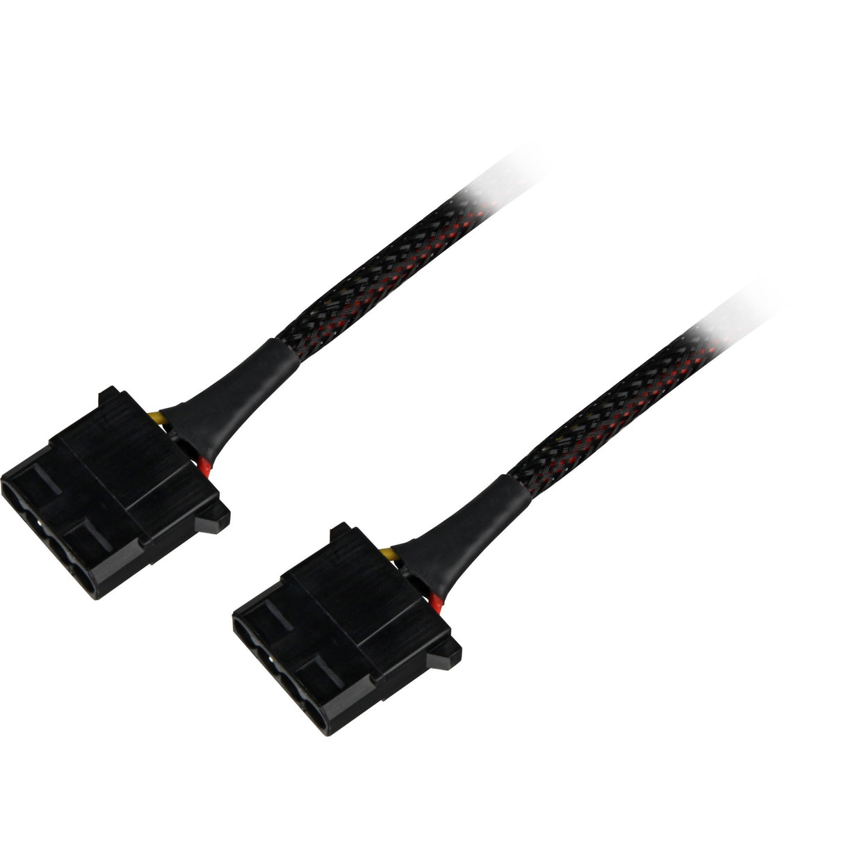 Sharkoon y- stroomadapter 4p molex, 0,15m splitterkabel (zwart)