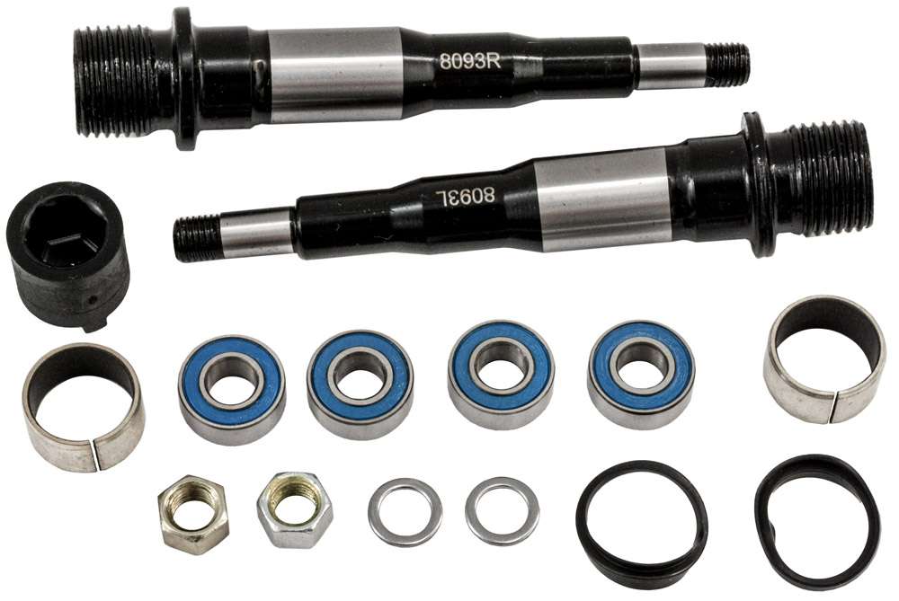 Look x-track geo trekking chromo pedal axles kit