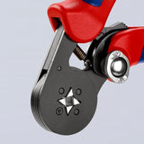 Knipex Self-Adjusting Crimping Pliers for Ferrules 97 53 04 SB (red-blue, with side entry)