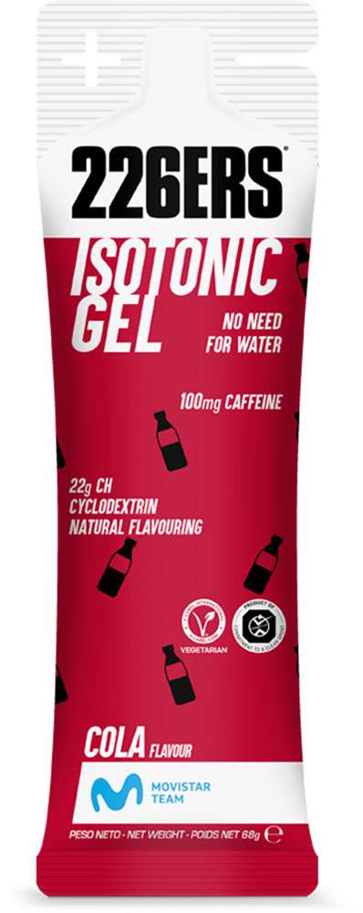 226ers isotonic gel 100mg caffeine cola 68g