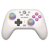 Gamesir nova hd rumble ns controller (white, pc, steam, android, ios, switch, bluetooth 2.4 ghz usb)