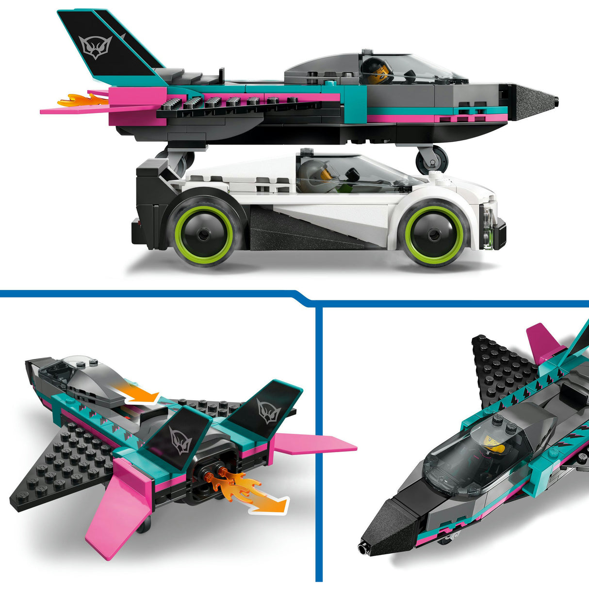 Lego City Jet vs. Car 6 Construction Toy