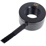 Alphacool eiszapfen temperatuursensor g1 4 ig ig met ag adapter (zwart)