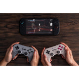 8bitdo pro 3 bluetooth-peliohjain (vaaleanharmaa punainen, kytkin 1 2, pc, android, 2,4 GHz bluetooth usb)