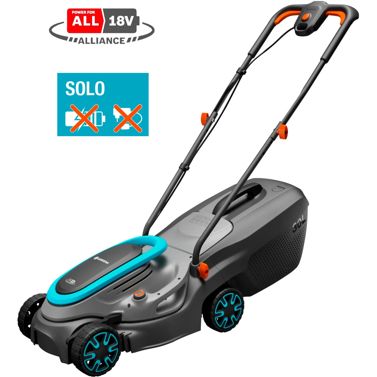 Gardena Cordless Lawnmower PowerMax 32 18V P4A Solo - 14632-55