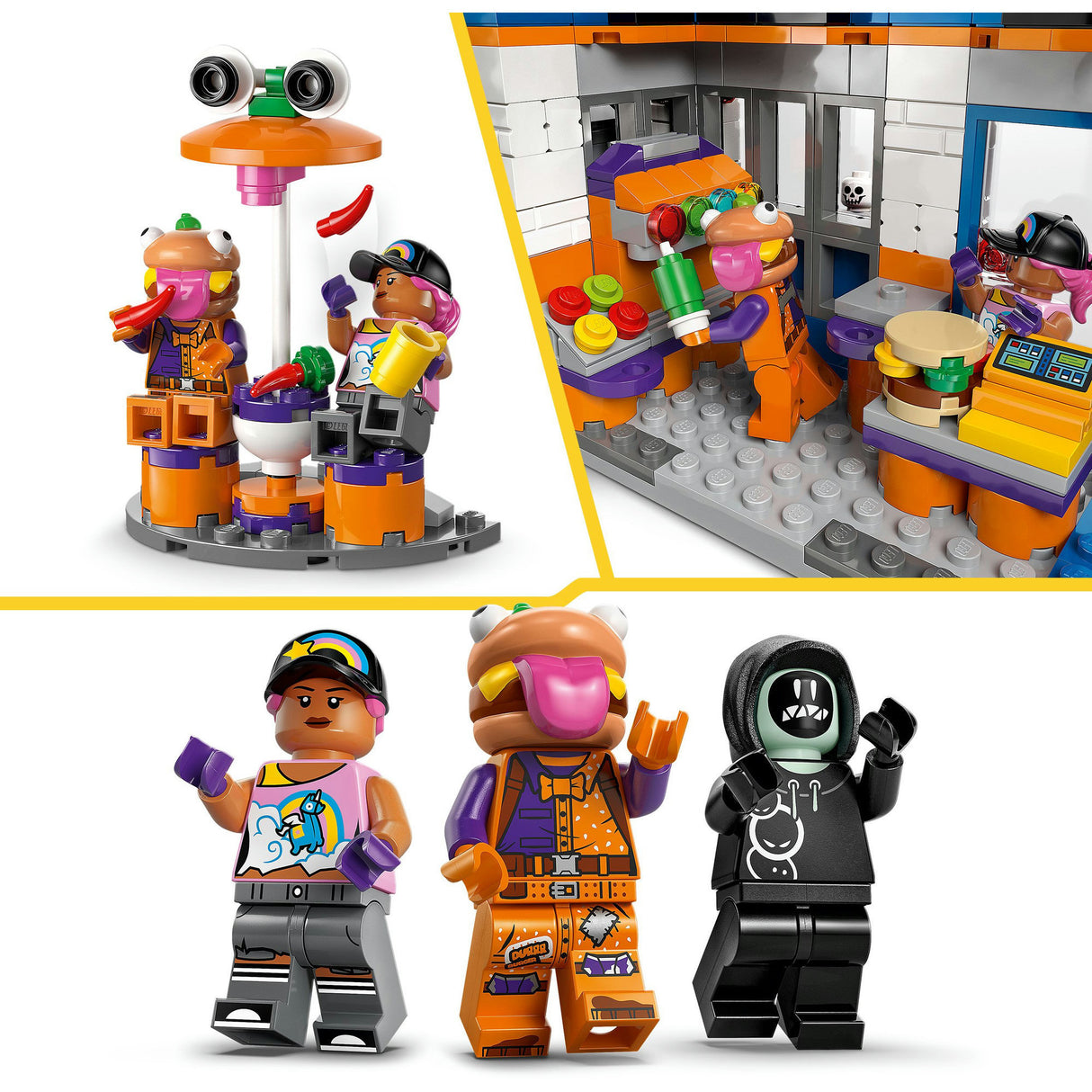 Lego fortnite 77076 durrr hamburgerrestaurang