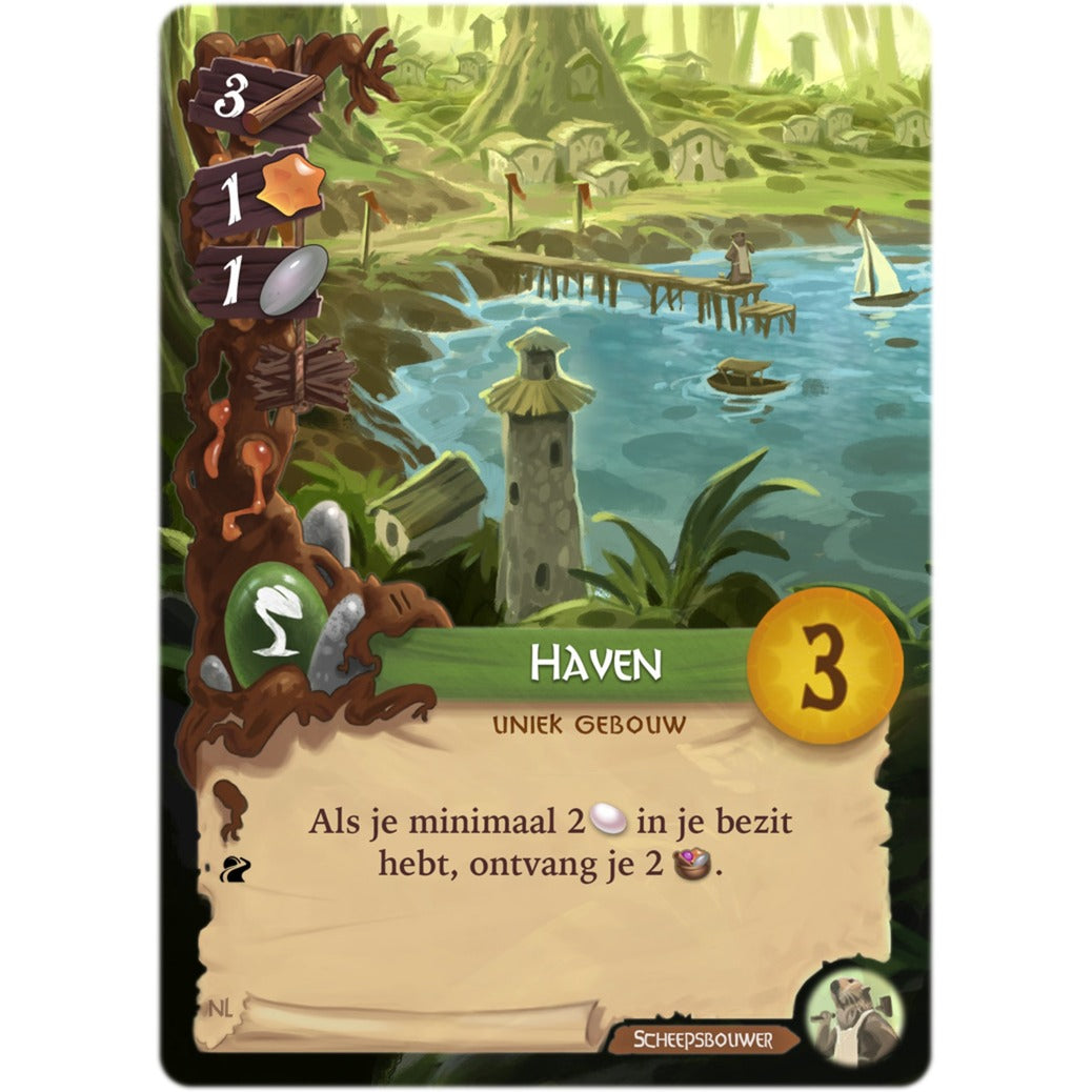 White Goblin Games Everdell: Pearlbrook Board Game (Dutch, Expansion, 1 - 4 Players, 60 Minutes, Ages 10+)