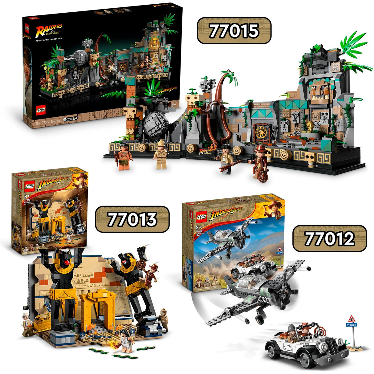 Lego Indiana Jones - Jouet de construction L'évasion du tombeau caché (77013)