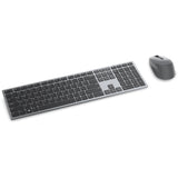 Dell premier multi-device draadloos toetsenbord en draadloze muis - km7321w desktopset (grijs, us lay-out (qwerty), 100%, bluetooth 5.0, dpi:1000 - 4000)