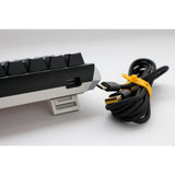 Ducky One 3 Classic Mini, keyboard (black and white, US layout, Cherry MX Silent Red, RGB LED, double-shot PBT, hot-swappable, Quack Mechanics, 60%)