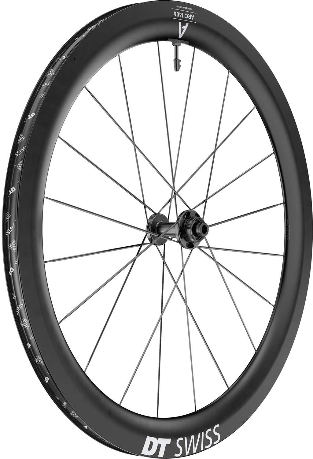 Dt swiss arc 1400 dicut® 55 28 disc cl carbon front wheel