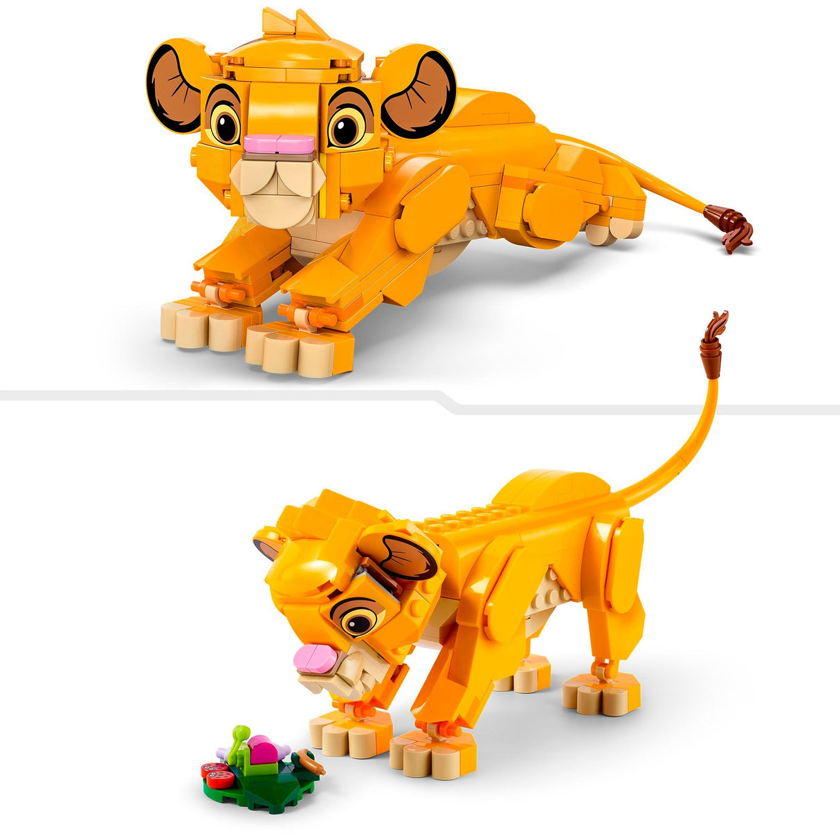 Lego Disney 43243 Simba an Rí Lion mar chub