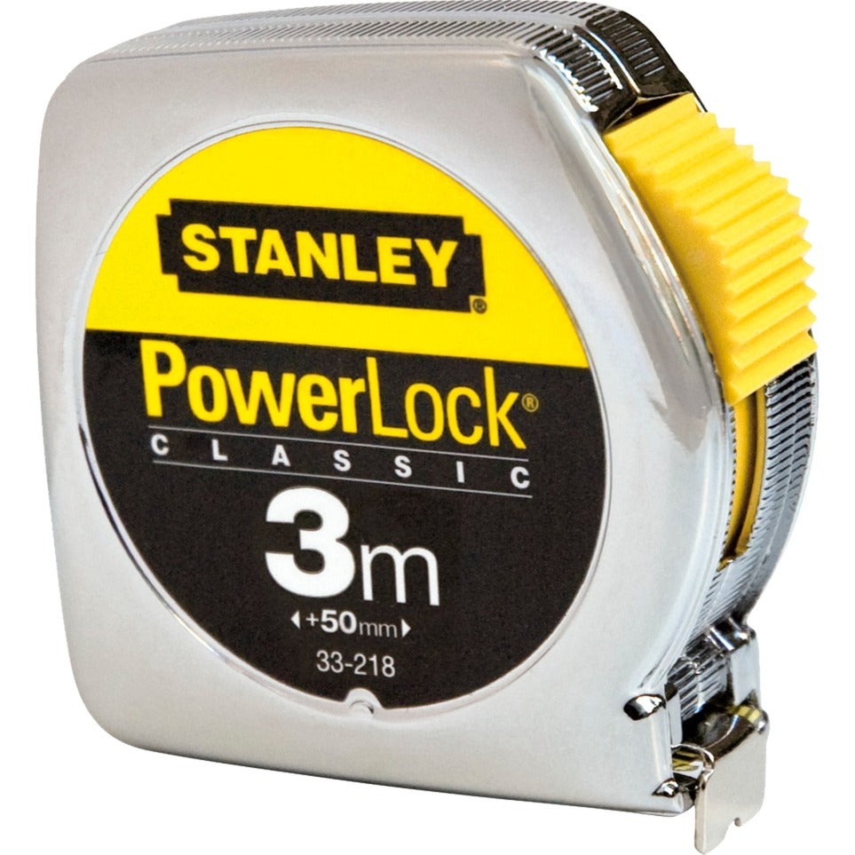 Stanley Powerlock Classic Tape Measure (chrome, 3 meter, 12.7mm width)