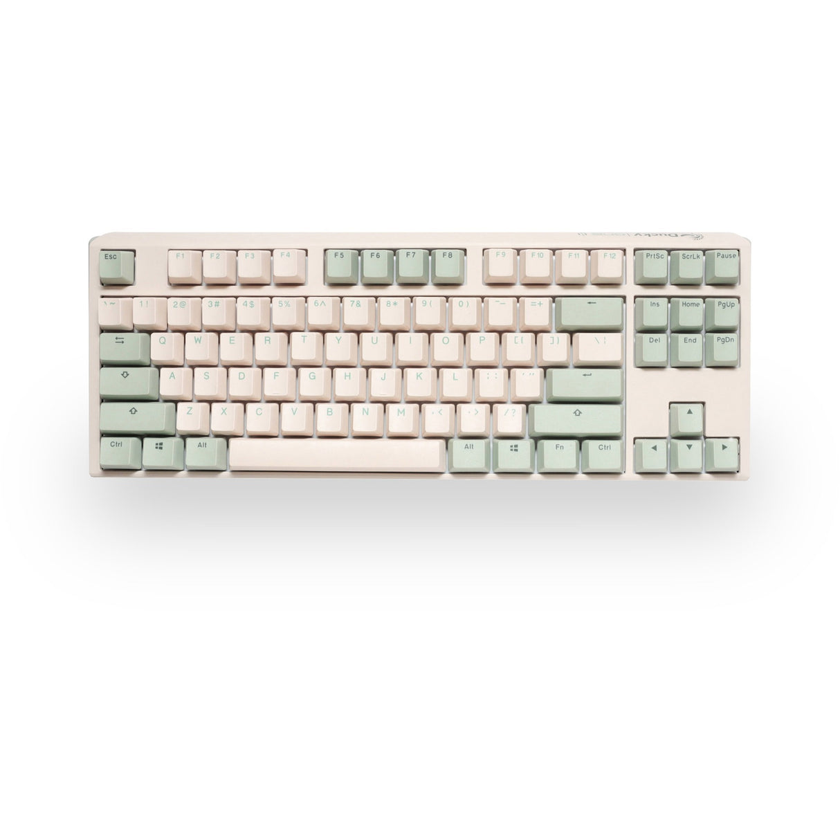 Ducky One 3 Matcha TKL, keyboard (cream green, US layout, Cherry MX Blue, PBT Double Shot, hot swap)