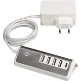 Brennenstuhl brennenstuhl®estilo USB multi-charger with 1.5m textile cable 4x USB charger + 1x USB C - 1508230