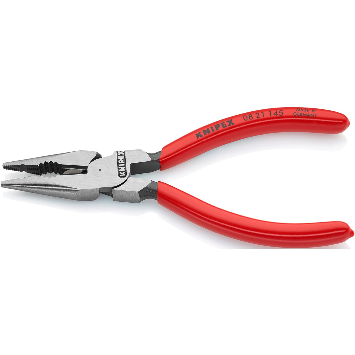 Knipex Combination Pliers, pointed, polished, plastic 145mm - 0821145