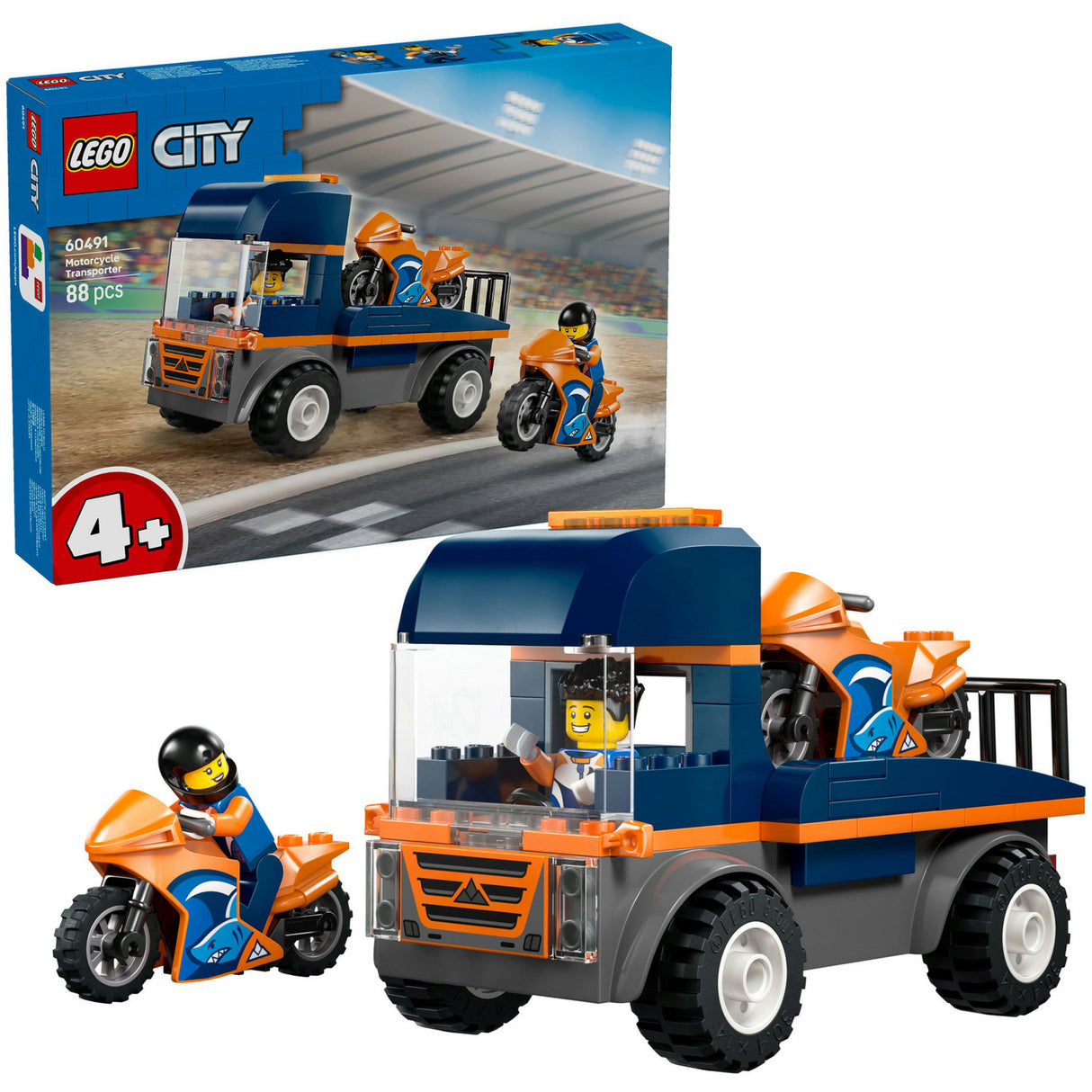 Lego city 60491 motorcykeltransporter