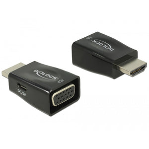 Delock HDMI-A Male > VGA Female Adapter (Black)