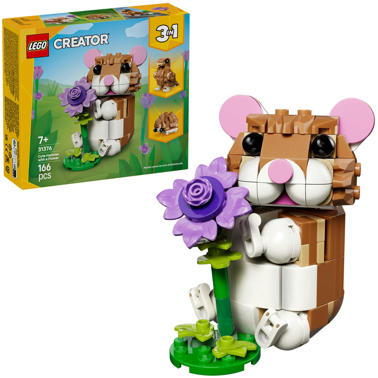 Lego creator 31376 søt hamster med blomst