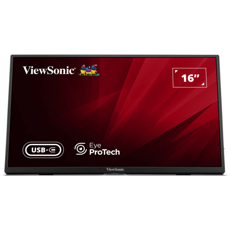 Viewsonic VA1650 letvægts bærbar skærm 16 (sort, 1x HDMI, USB-C)