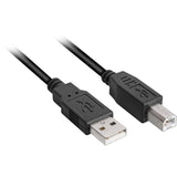 Sharkoon USB-A 2.0 > Kábel USB-B (čierny, 2 metre)