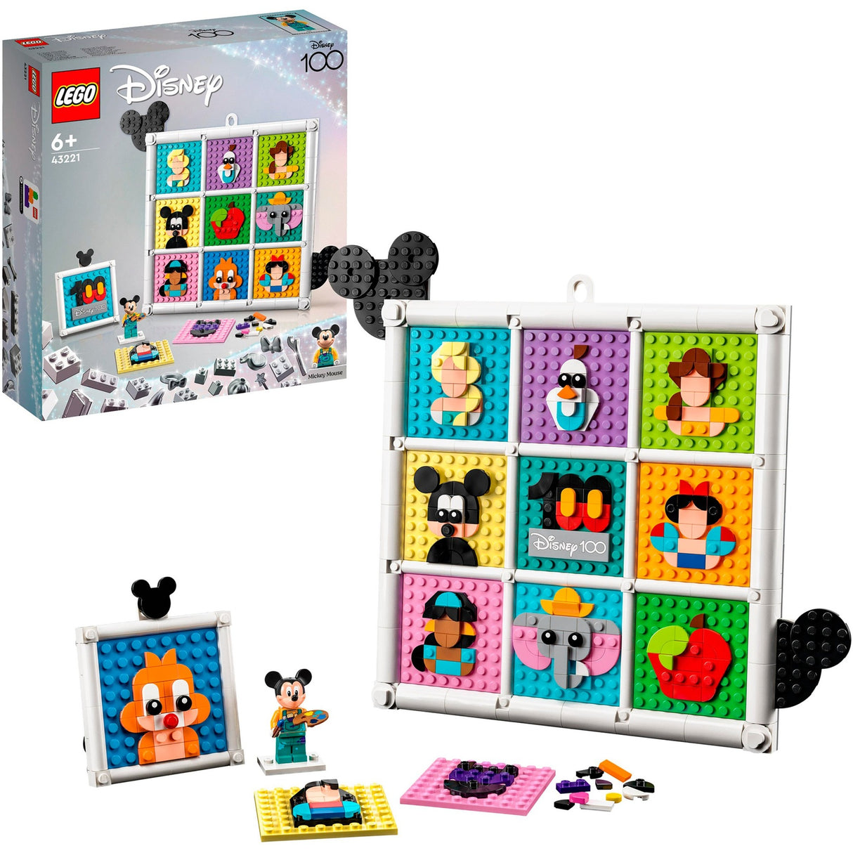 Lego Disney - 100 lat animacji Disneya, zabawki konstrukcyjne (43221)