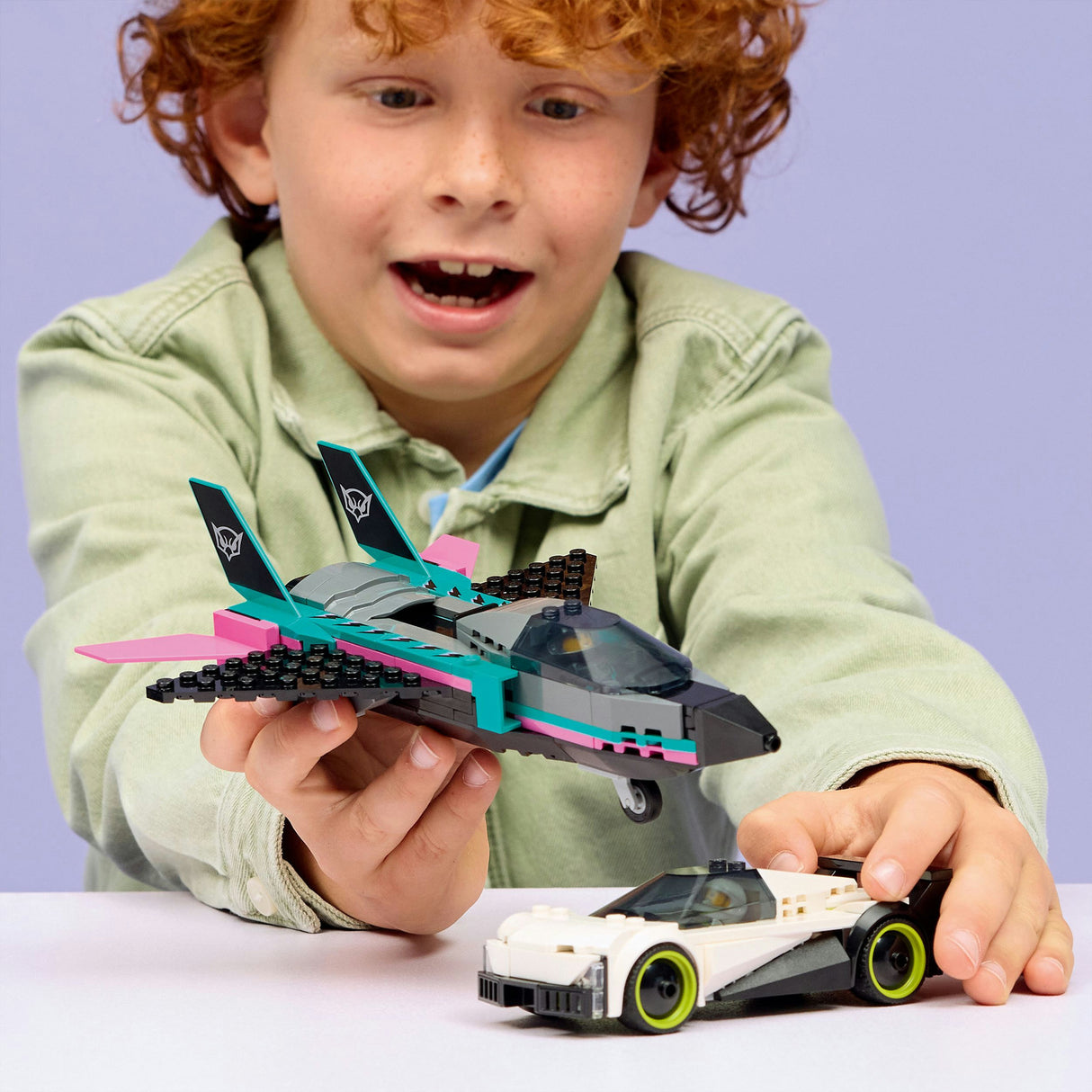 Lego City Jet vs. Car 6 Construction Toy