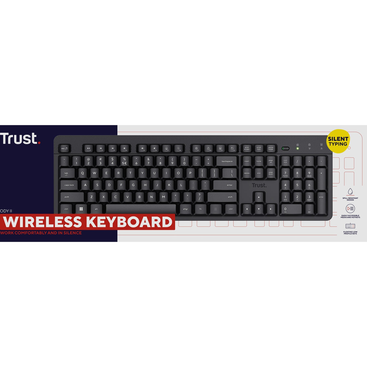 Trust Trust Ody II Silent Wireless Keyboard