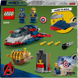 Lego super héroes marvel 76319 capitán américa vs. thanos